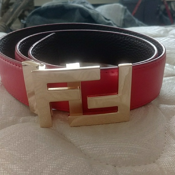 red fendi belt men's
